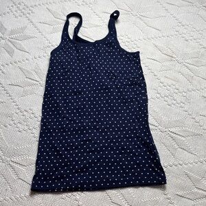 GAP Navy Blue Polka Dot Camisole